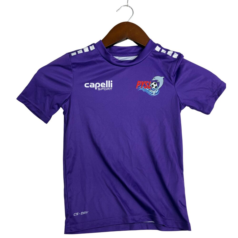Capelli Sport PYS Youth Soccer Jersey Purple #6 XXS 4-5 CS-DRY Athletic Shirt